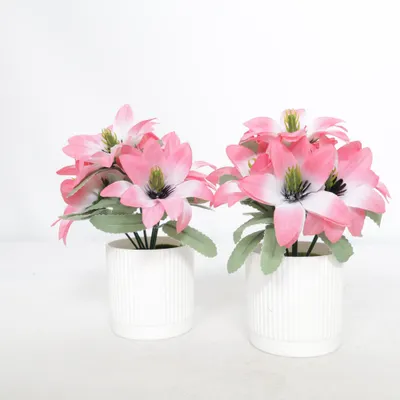 Kunstplant (Roze, Wit, Groen)