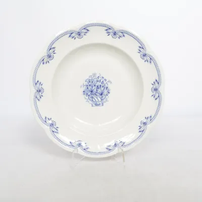 Deep plate (White, Blue) from Gefle