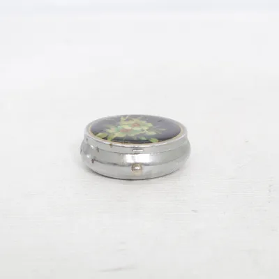 Pillerask (Silverfärgad, Vit)