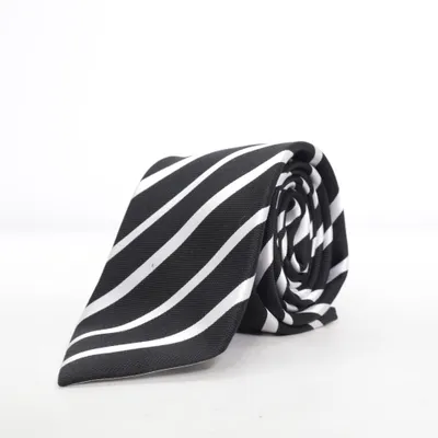 Cravate (Noir, Blanc) de Wöhrl Soie