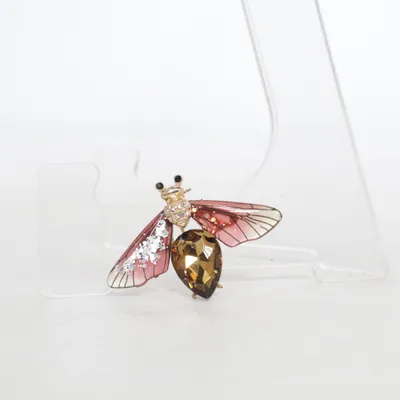 Broche (Pink, Brun, Guld) Ukendt metal