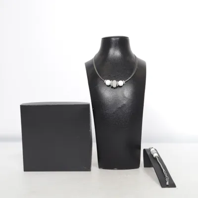 Parure de bijoux (Argent, Blanc) de Skagen Métal inconnu