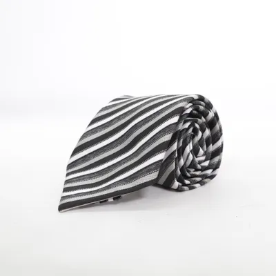 Cravate (Noir, Blanc, Gris) de Atlas Design Polyester