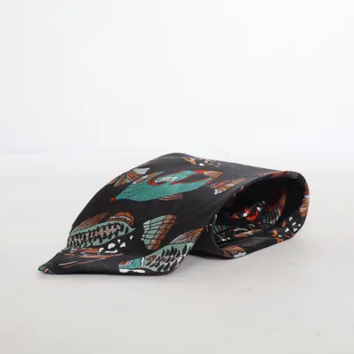 Tie (Black, Multicolored) from Olympus Polyester