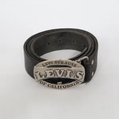 Bælte (Sort, Sølv) fra Levi Strauss & Co Læder