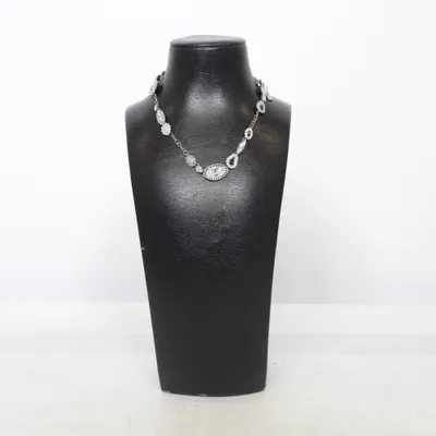 Halsband (Silverfärgad, Blå, Vit) från Swarovski Okänd metall