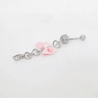 Bijoux de piercing (Rose, Argent) Métal inconnu