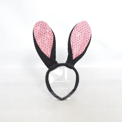 Kostumetilbehør (Glitzer Hasenohren Haarreif 🐰 Bunny Kostüm Fasching Karneval; Osterhase, Bunny Girl, Mottoparty, Junggesellinnenabschied, Halloween, Party-Accessoire.)