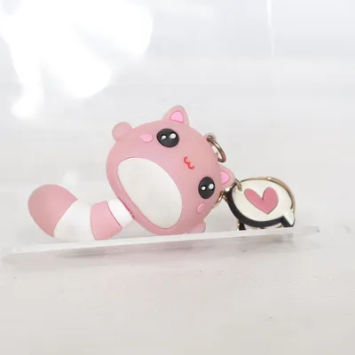 Nyckelring (Rosa, Vit)