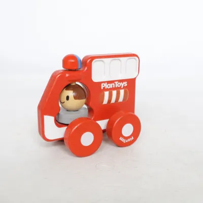 Toy car (Red, White) from PlanToys