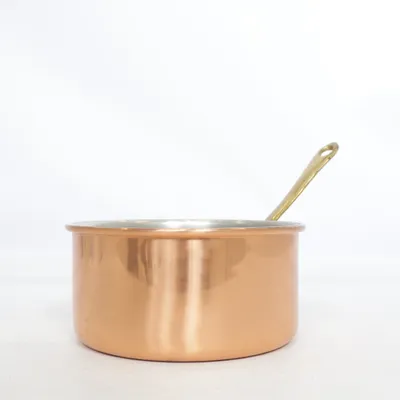 Gryde ( HANTVERK ÄKTA KOPPAR KASTRULL MÄSSING)