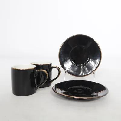 Tasse à café (Noir, Blanc, Or) de H&M Home