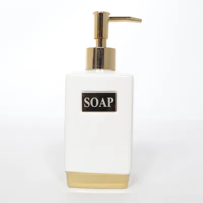 Soap dispenser (White, Gold)