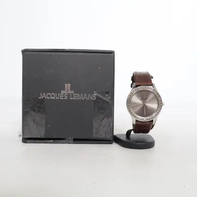 Armbandsur (Brun, Grå, Silverfärgad) från Jacques Lemans