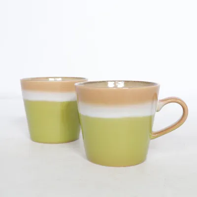 Mugg (Grön, Beige, Vit) från HK Living