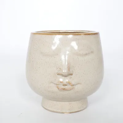 Pot (Beige, Brown)