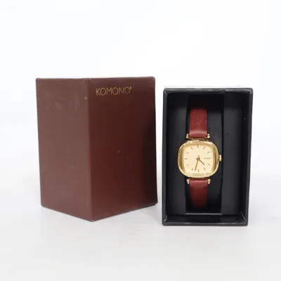 Armbandsur (Guldfärgad, Röd) från Komono