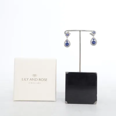 Earrings (Blue, Silver) from Lily and Rose Unknown metal