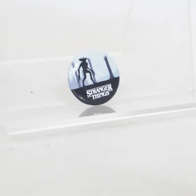 Pin (Black, Blue) from Stranger Things Unknown metal