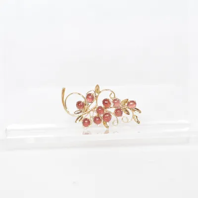 Broche (Goud, Roze) Onbekend materiaal
