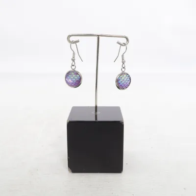 Boucles d'oreilles (Violet, Multicolore) Métal inconnu