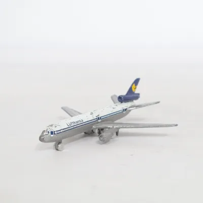 Legetøjsflyvemaskine (Sølv, Blå) fra Lufthansa