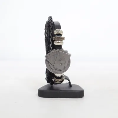 Bracelet (Noir, Argent) Métal inconnu