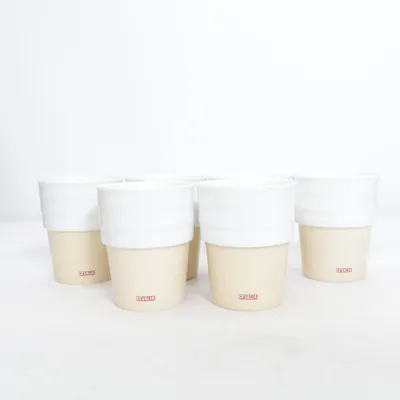 Drinkglas (Wit, Beige) van Gevalia