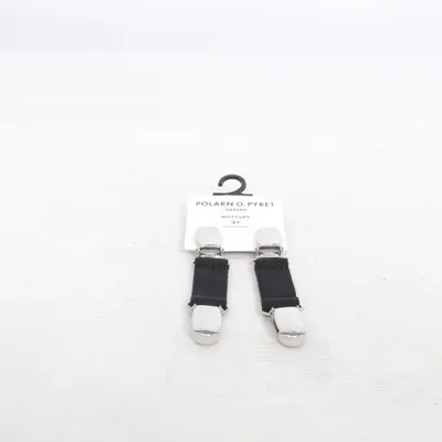 Handschoen clips (Zwart, Zilver) van Polarn O. Pyret