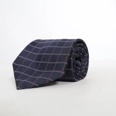 Cravate (Bleu, Blanc, Rouge) de Batistini Soie