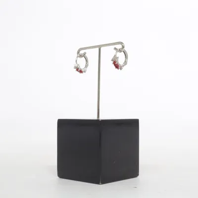 Oorbellen (Zilver, Roze) Zilver