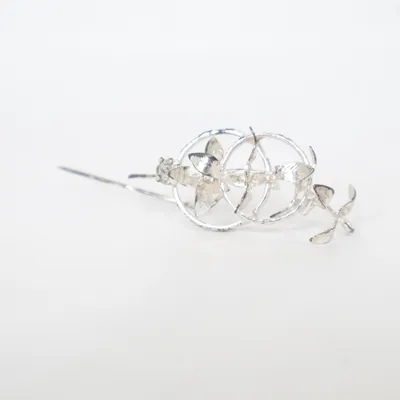 Brosch (Silverfärgad) Okänd metall