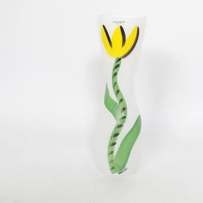 Vase (Blanc, Jaune, Vert) de Kosta Boda