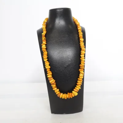 Collier (Orange, Marron) Ambre