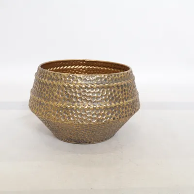 Blumentopf (Gold) von Lawrence Grey