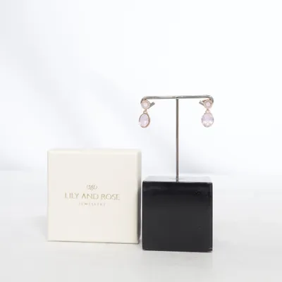 Øreringe (Guld, Pink) fra Lily and Rose Ukendt metal