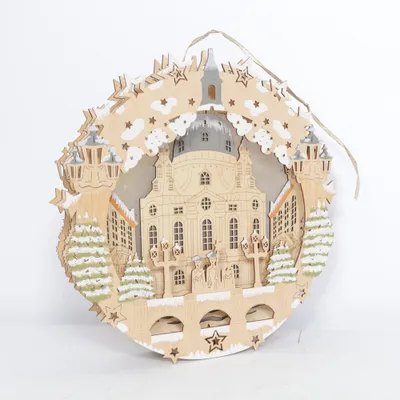 Kerstdecoratie (Beige, Wit, Grijs)