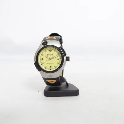 Wristwatch (Black, Silver, Yellow) from Scene