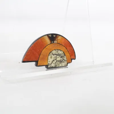Broche (Meerkleurig) Onbekend materiaal