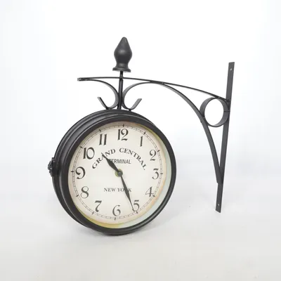 Väggklocka (Svart, Vit)