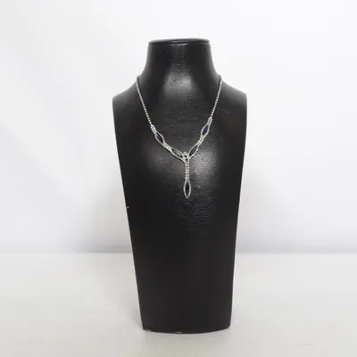 Necklace (Silver, Blue) from Montini Unknown metal