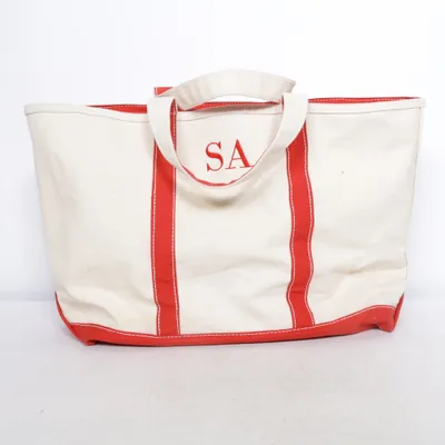 Weekendbag (Röd, Beige) från Tote Stories Bomull