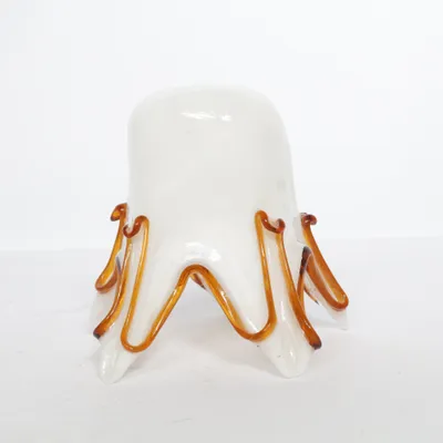 Lampeskærm (Hvid, Brun) fra Murano Glass