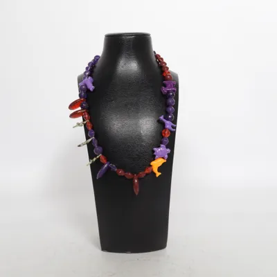 Collier (Violet, Multicolore) Métal inconnu