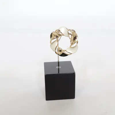 Broche (Goud, Wit) Onbekend materiaal