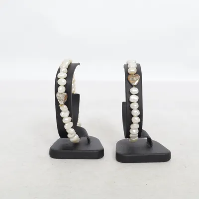 Armbånd (Hvid) fra Lene Ukendt metal
