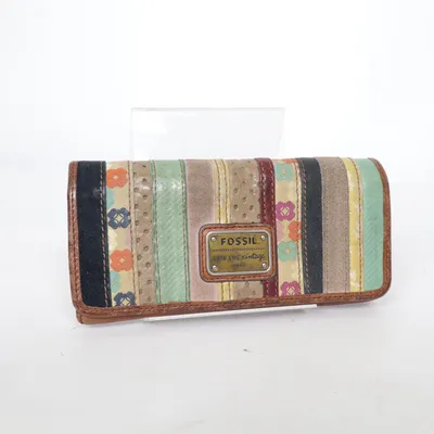 Wallet (Brown, Multicolored) from Fossil Leather