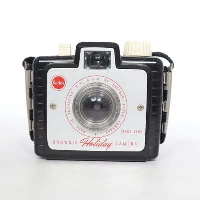 Analog kompaktkamera (Brownie Holiday) från Kodak