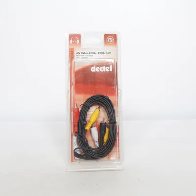 RCA cable (4 RCA double male/male 1,5m) from Dectel