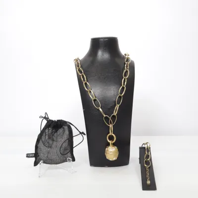 Smyckesset (Guldfärgad) från Dyrberg/Kern Okänd metall